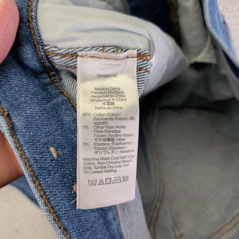 Madewell Stovepipe High-Rise Straight Leg Jeans Blue NF121 Womens 28‎ - Picture 5 of 10